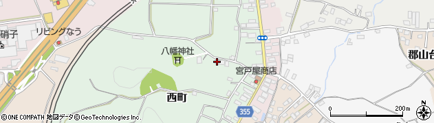 福島県二本松市西町175周辺の地図