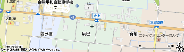 福島県会津坂下町（河沼郡）金上（辰巳）周辺の地図