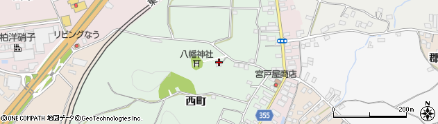 福島県二本松市西町162周辺の地図
