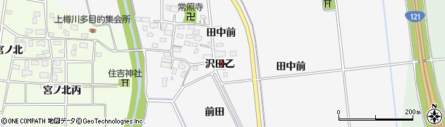 福島県河沼郡湯川村清水田沢田乙周辺の地図