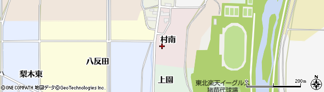 福島県猪苗代町（耶麻郡）村南周辺の地図