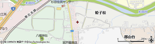 福島県二本松市東町周辺の地図