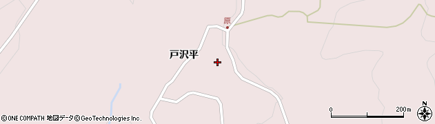 福島県二本松市戸沢平周辺の地図
