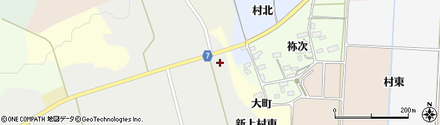 福島県耶麻郡猪苗代町新上村東周辺の地図