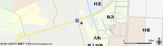 福島県猪苗代町（耶麻郡）新上村東周辺の地図