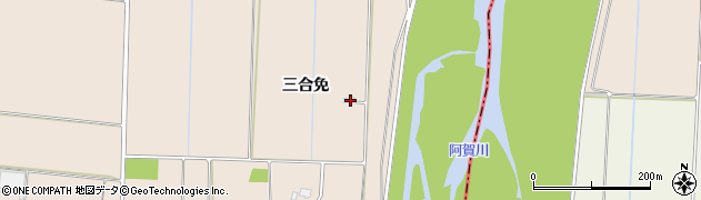 福島県河沼郡会津坂下町宮古三合免周辺の地図