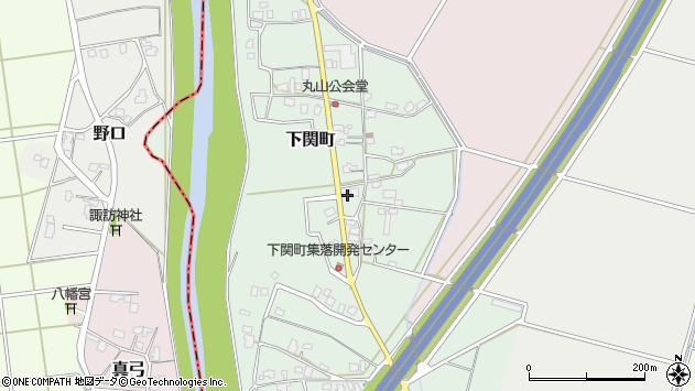 〒954-0105 新潟県見附市下関町の地図