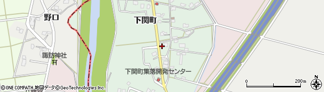 新潟県見附市下関町周辺の地図