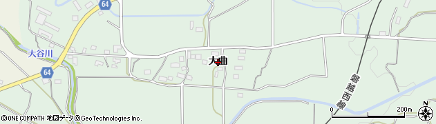 福島県磐梯町（耶麻郡）更科（大曲）周辺の地図