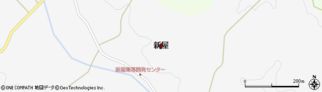 新潟県三条市新屋周辺の地図
