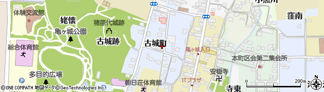 福島県耶麻郡猪苗代町古城町周辺の地図