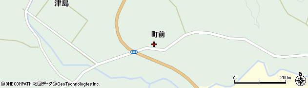 福島県浪江町（双葉郡）津島（町前）周辺の地図