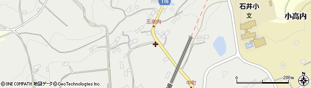 福島県二本松市中町376周辺の地図