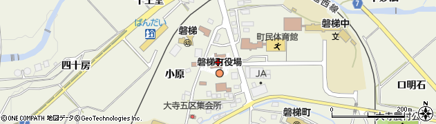 磐梯町役場　会計室周辺の地図
