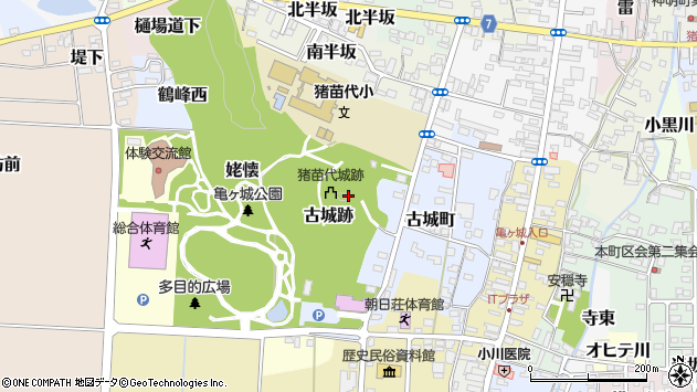 〒969-3123 福島県耶麻郡猪苗代町古城跡の地図