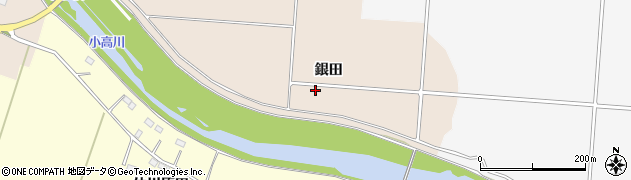 福島県南相馬市小高区大井銀田周辺の地図