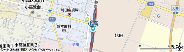 小高駅周辺の地図