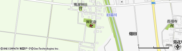 禅定寺周辺の地図