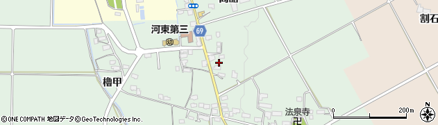 福島県会津若松市河東町熊野堂（若林甲）周辺の地図