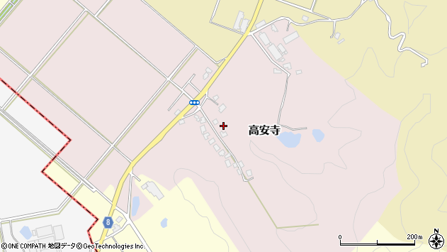 〒959-1114 新潟県三条市高安寺の地図