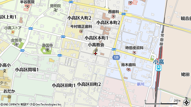 〒979-2124 福島県南相馬市小高区本町の地図