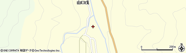 福島県西会津町（耶麻郡）下谷（山口戊）周辺の地図