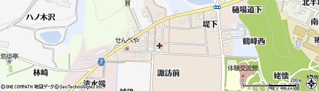 福島県耶麻郡猪苗代町諏訪前周辺の地図