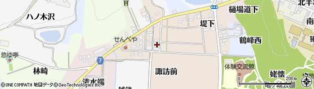 福島県猪苗代町（耶麻郡）諏訪前周辺の地図