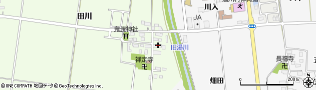 福島県湯川村（河沼郡）田川（作園乙）周辺の地図