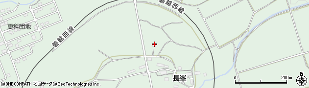 福島県磐梯町（耶麻郡）更科（長峯村北）周辺の地図