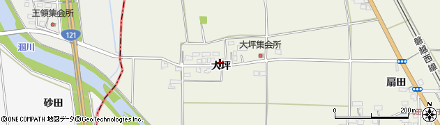 福島県会津若松市河東町代田（大坪）周辺の地図