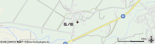 福島県磐梯町（耶麻郡）更科（塩ノ原）周辺の地図