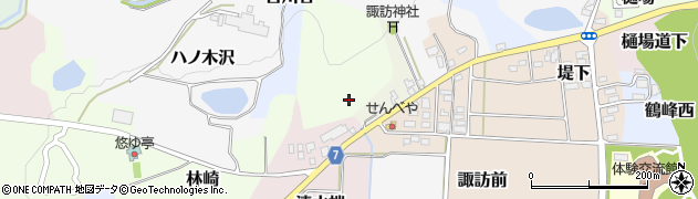 福島県猪苗代町（耶麻郡）諏訪山周辺の地図