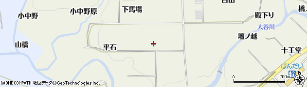 福島県磐梯町（耶麻郡）磐梯（平石）周辺の地図