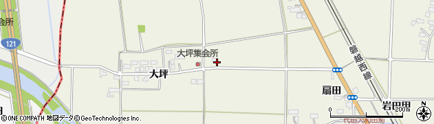 福島県会津若松市河東町代田（千苅田）周辺の地図