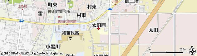 福島県猪苗代町（耶麻郡）太田西周辺の地図