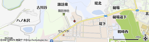 福島県猪苗代町（耶麻郡）諏訪東周辺の地図