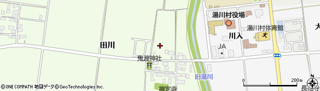 福島県河沼郡湯川村田川サヱン周辺の地図