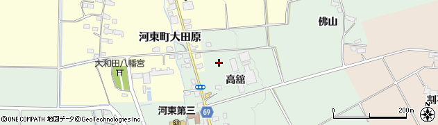 福島県会津若松市河東町熊野堂（高舘甲）周辺の地図