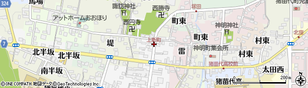 上新町周辺の地図