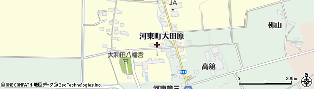 福島県会津若松市河東町大田原（村東甲）周辺の地図
