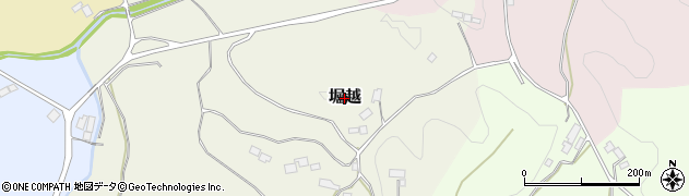 福島県二本松市堀越周辺の地図
