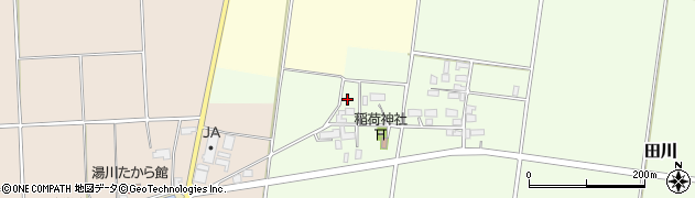 福島県湯川村（河沼郡）田川（中扇田）周辺の地図