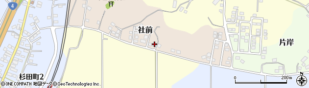 福島県二本松市社前84周辺の地図