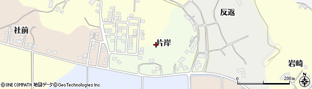 福島県二本松市片岸周辺の地図