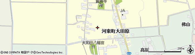 福島県会津若松市河東町大田原（村中）周辺の地図