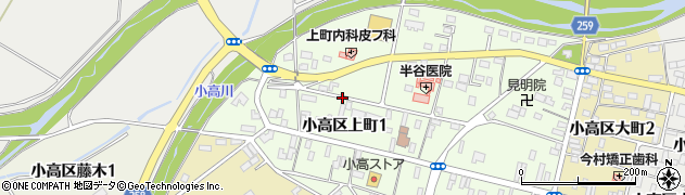 福島県南相馬市小高区上町周辺の地図