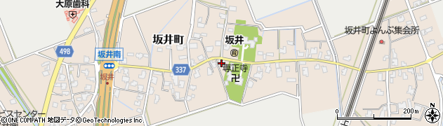坂井町二部集会所周辺の地図