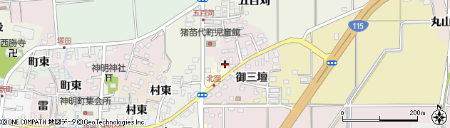 福島県猪苗代町（耶麻郡）窪田周辺の地図