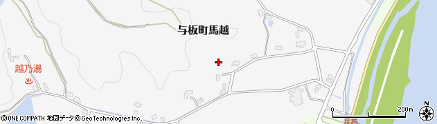 新潟県長岡市与板町馬越周辺の地図